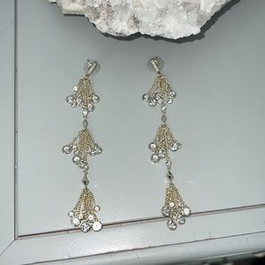 Kendra Scott gold teardrop earrings